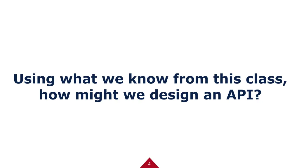 using what we know from this class how might
