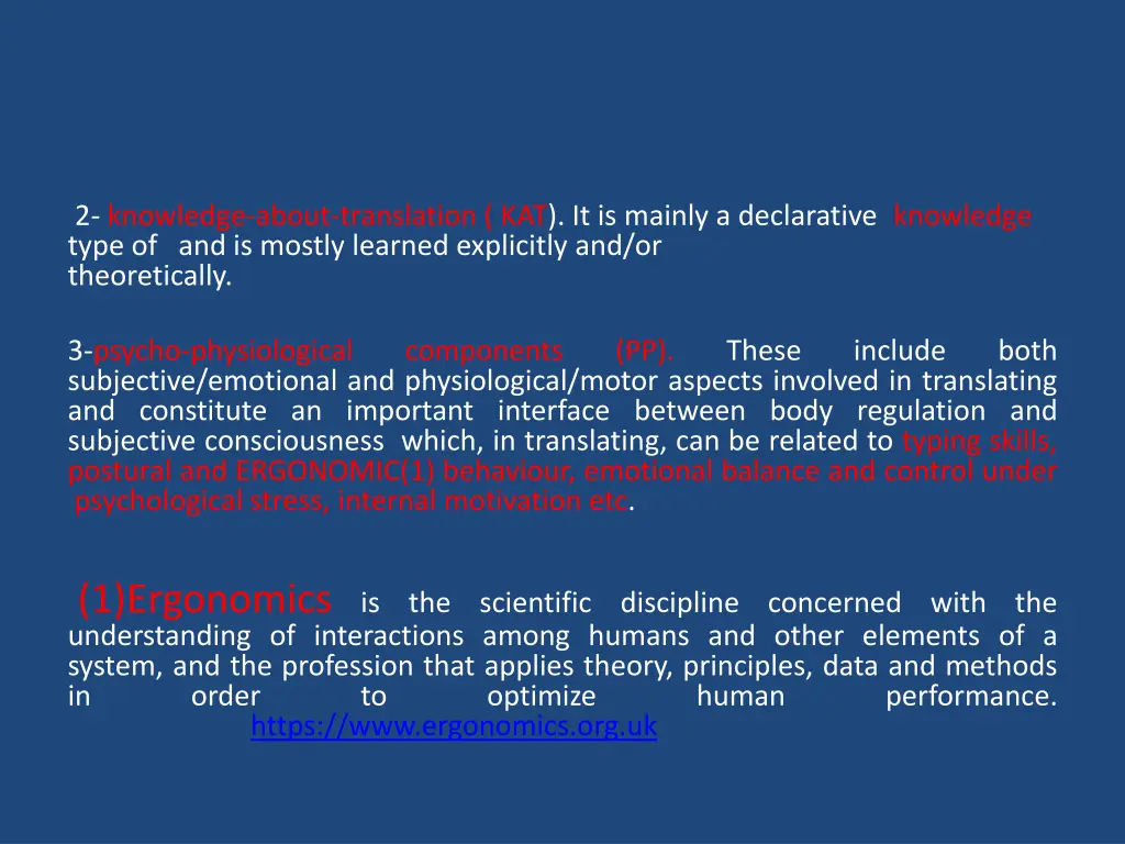 2 knowledge about translation kat it is mainly