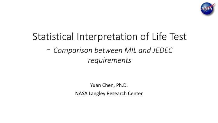 statistical interpretation of life test