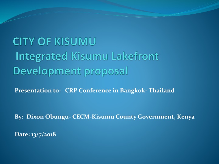 presentation to crp conference in bangkok thailand