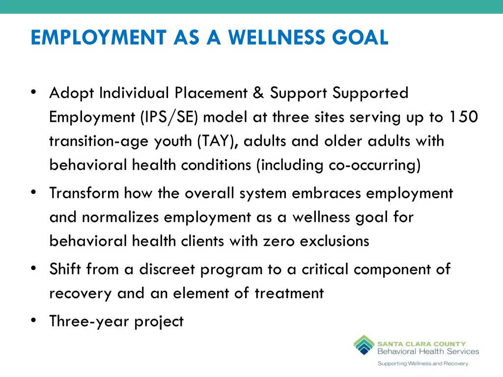 employment as a wellness goal