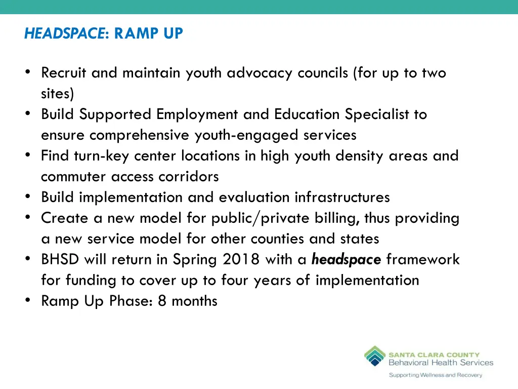 headspace ramp up