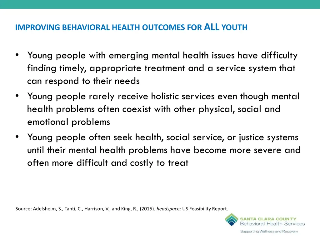 improving behavioral health outcomes for all youth