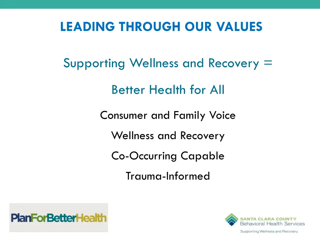 leading through our values
