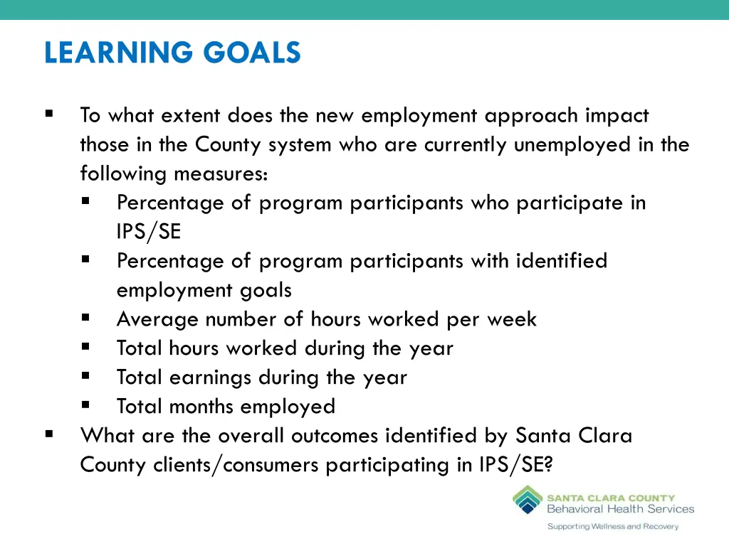 learning goals 1