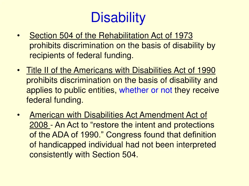 disability