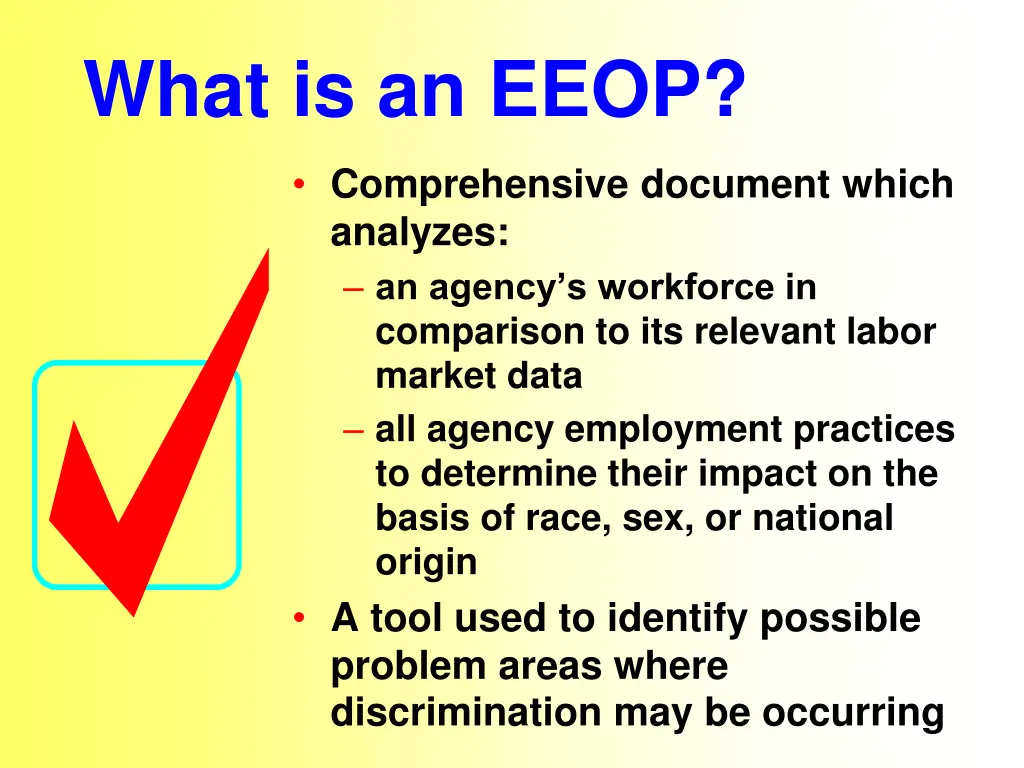 what is an eeop