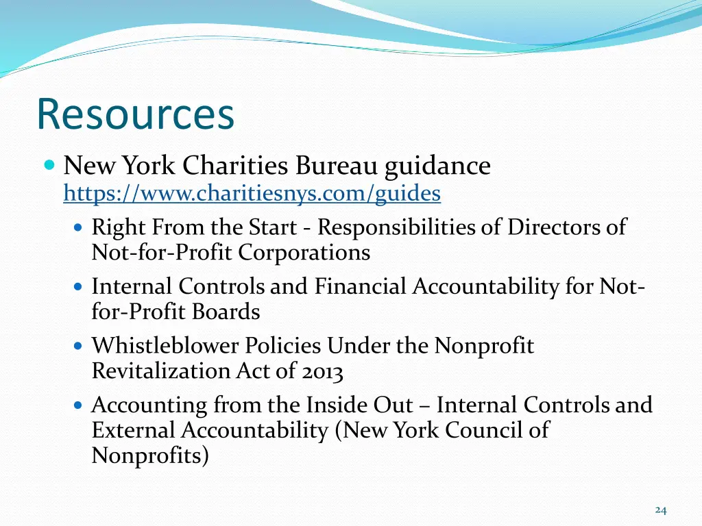 resources new york charities bureau guidance