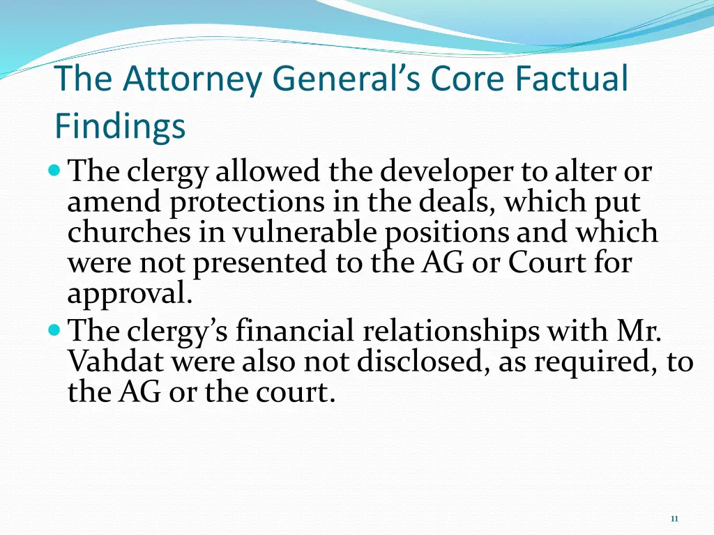 the attorney general s core factual findings 2