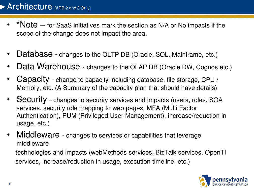 architecture arb 2 and 3 only