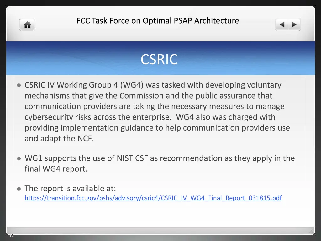 fcc task force on optimal psap architecture 10