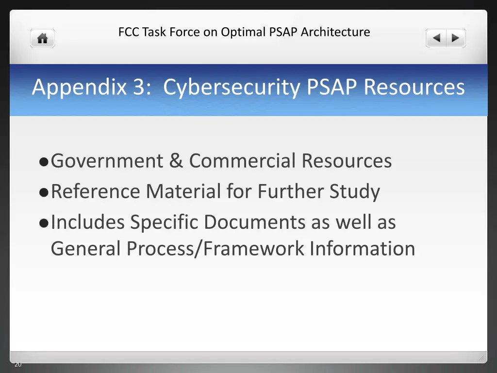 fcc task force on optimal psap architecture 18