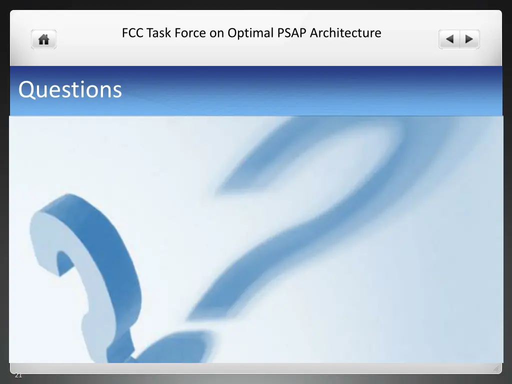 fcc task force on optimal psap architecture 19
