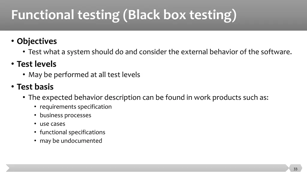 functional testing black box testing