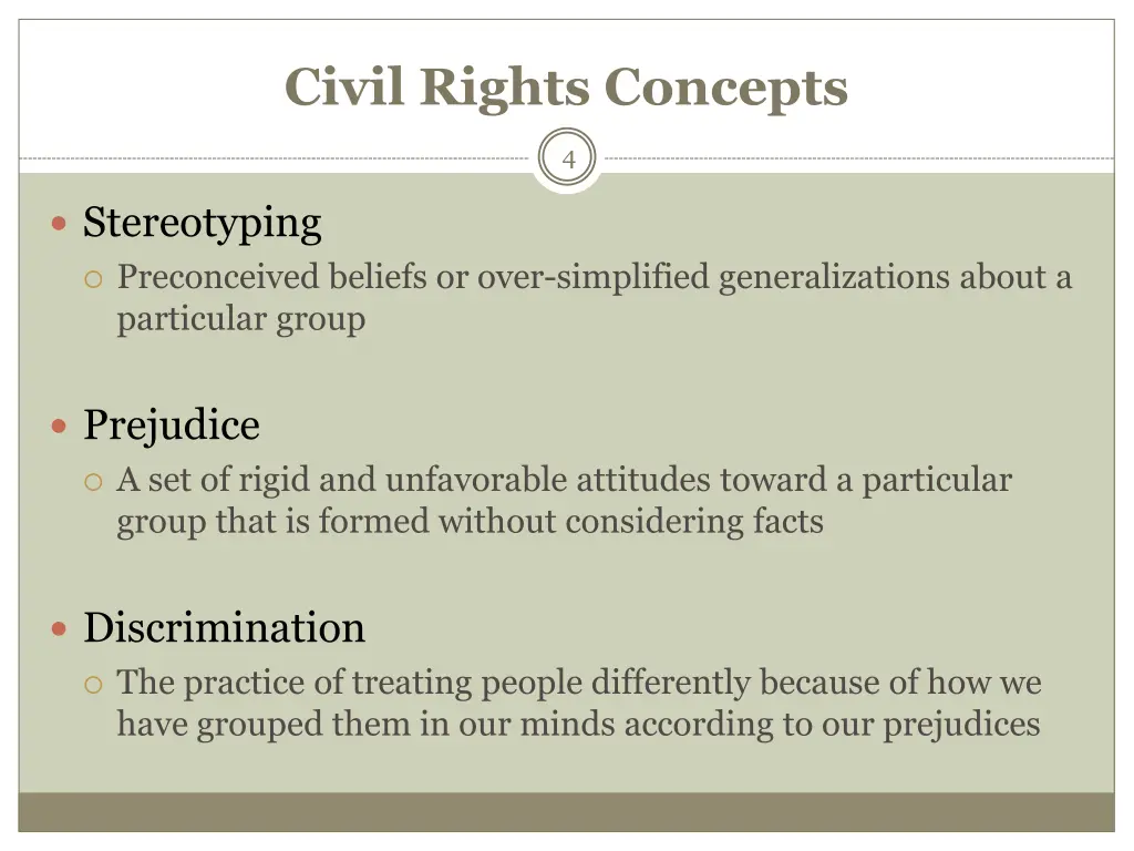 civil rights concepts