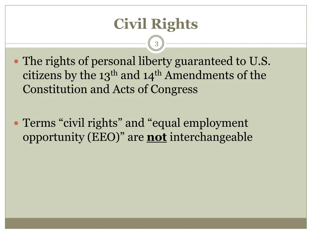 civil rights