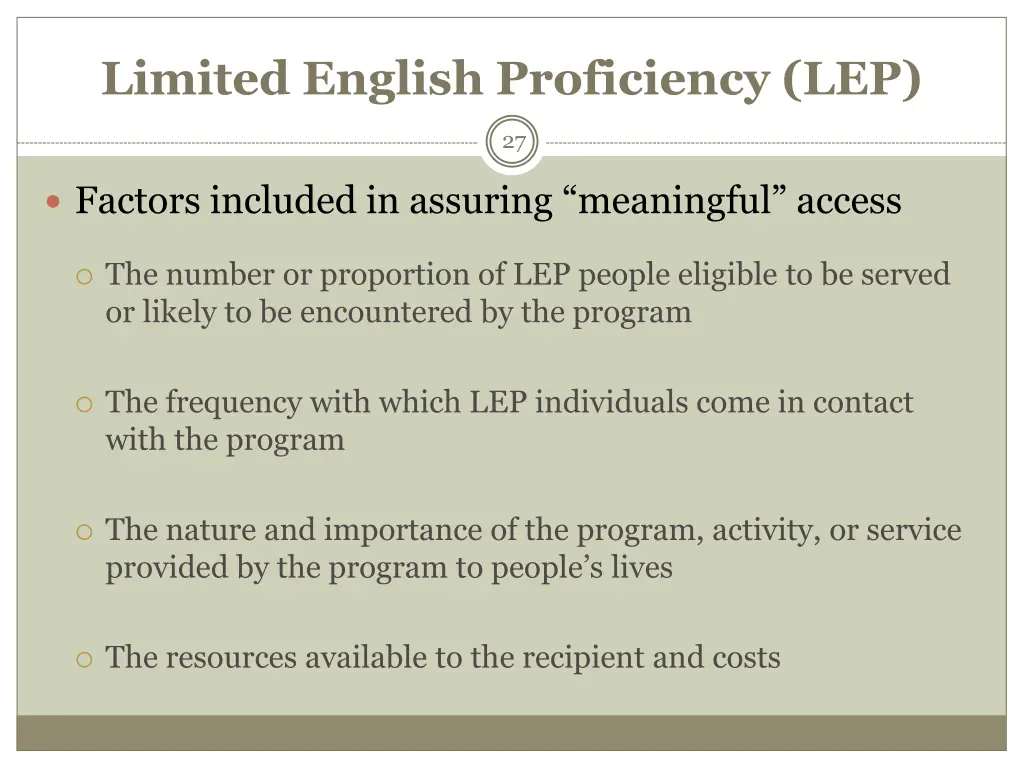 limited english proficiency lep 1