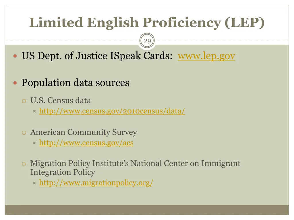 limited english proficiency lep 3