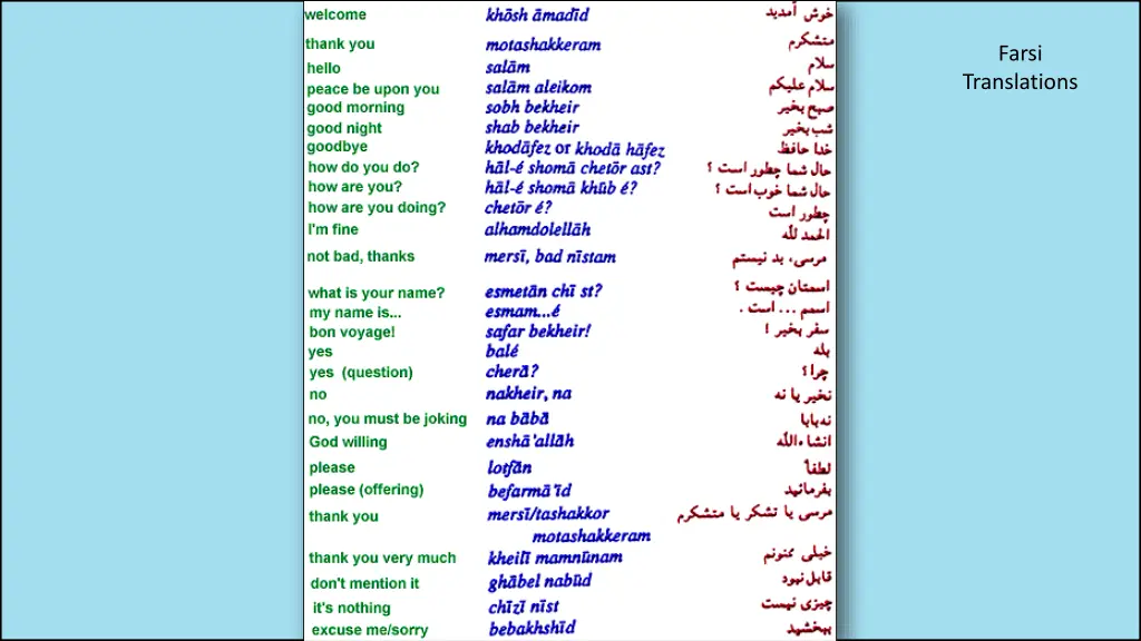 farsi