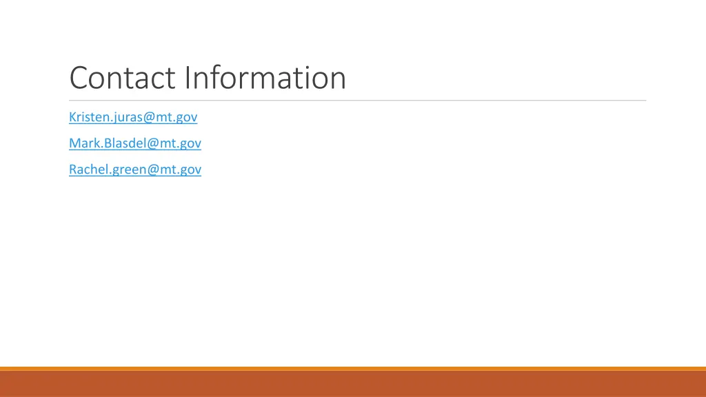 contact information