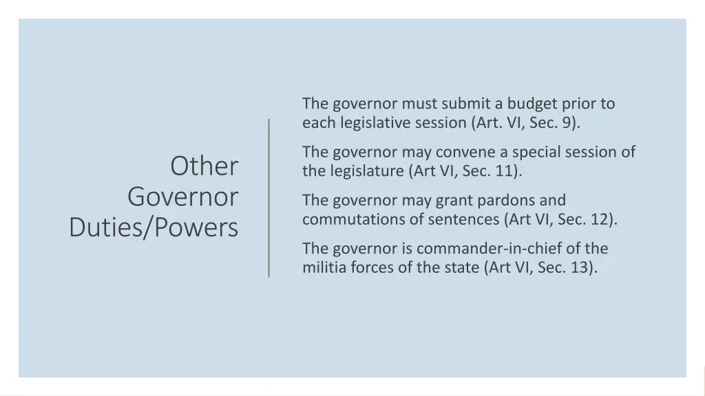 the governor must submit a budget prior to each