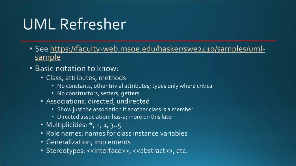 uml refresher