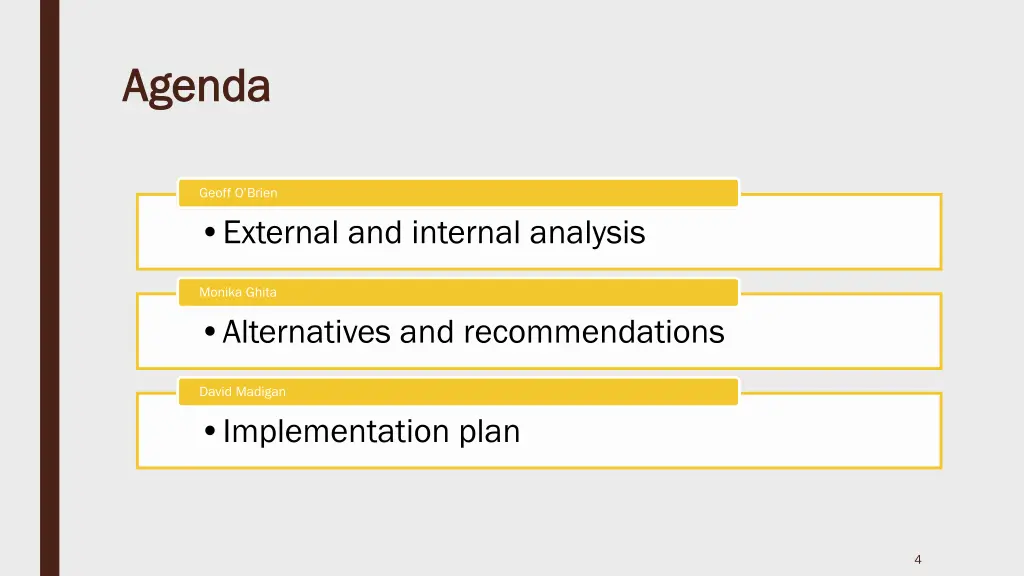 agenda agenda