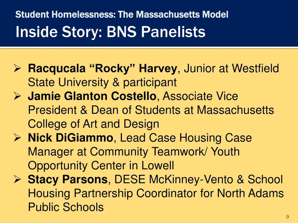 student homelessness the massachusetts model 7