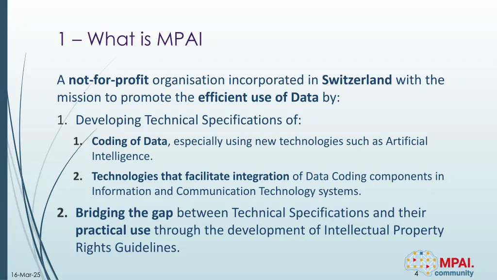 1 what is mpai