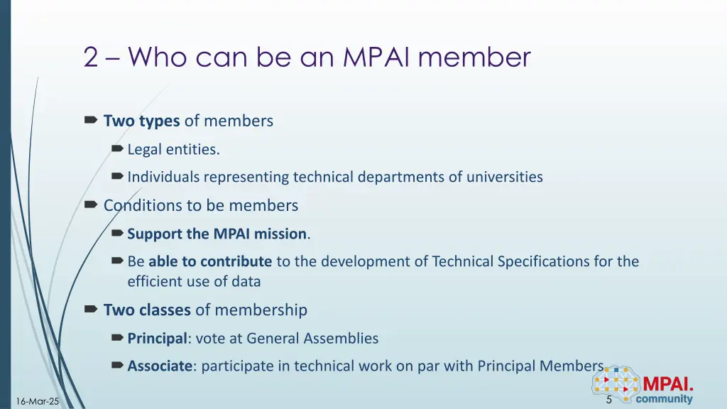2 who can be an mpai member