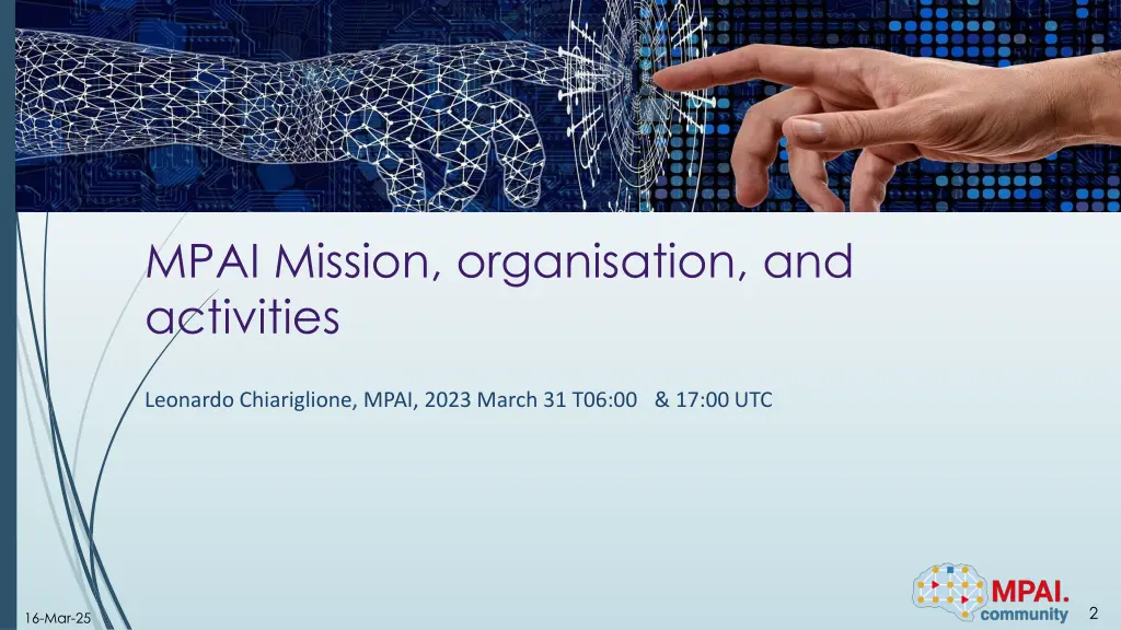 mpai mission organisation and activities