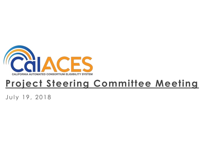 project steering committee meeting
