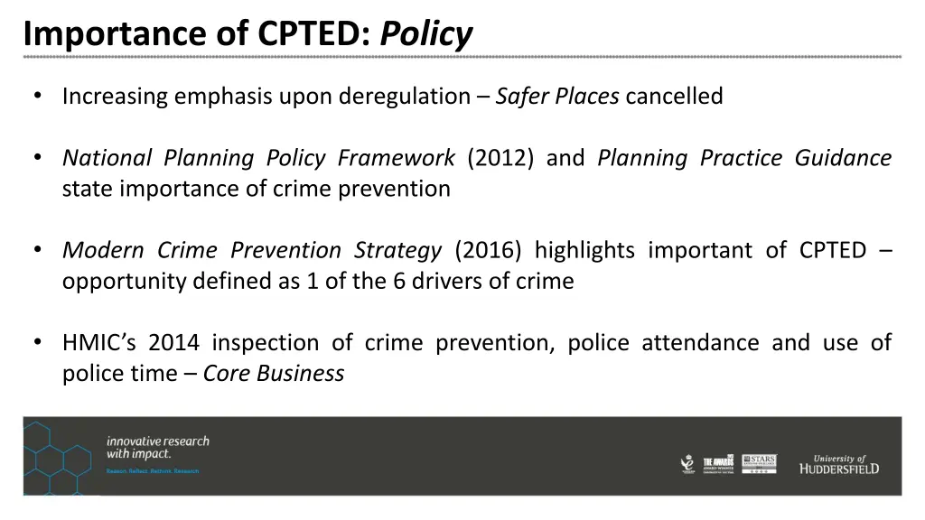 importance of cpted policy