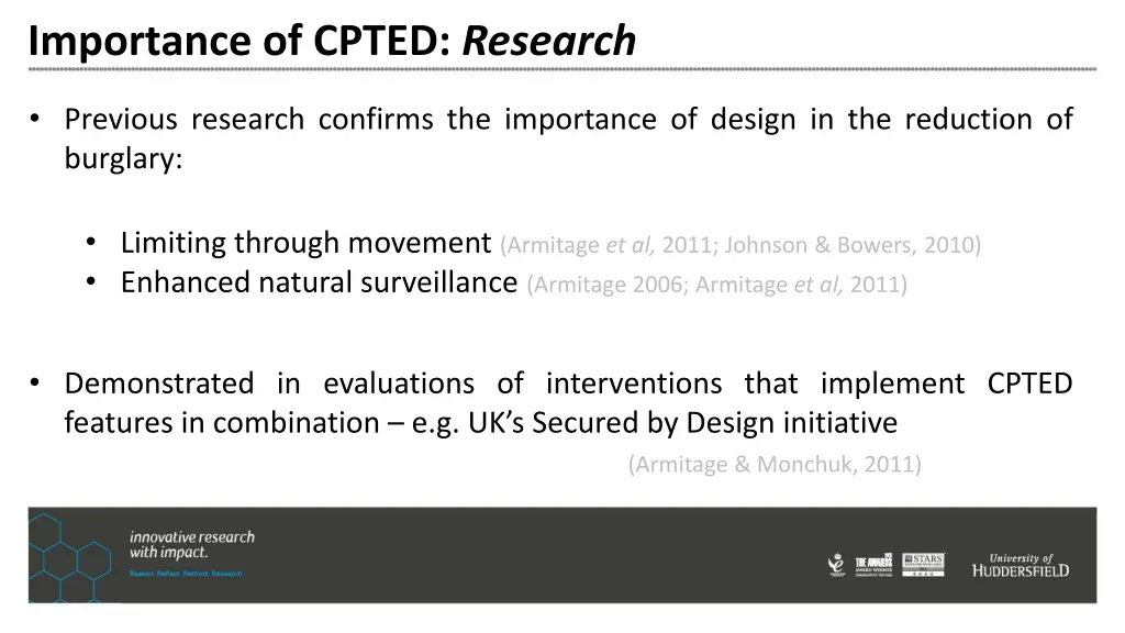 importance of cpted research