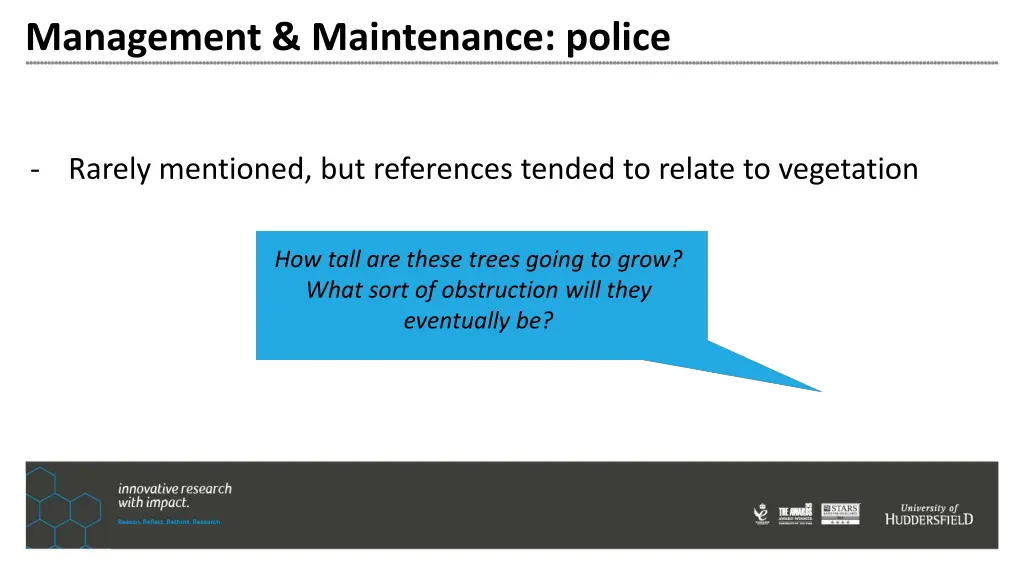 management maintenance police