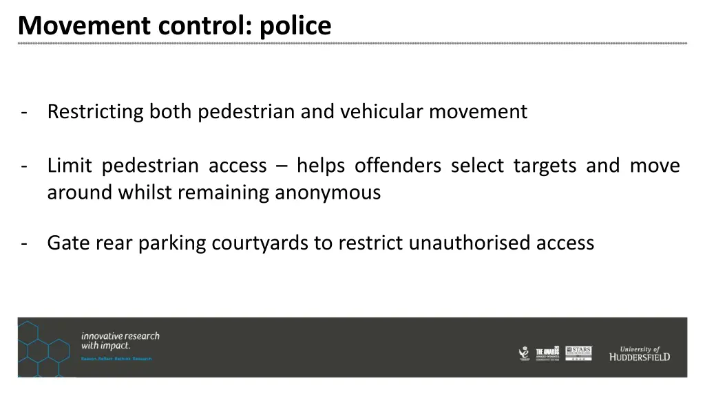 movement control police