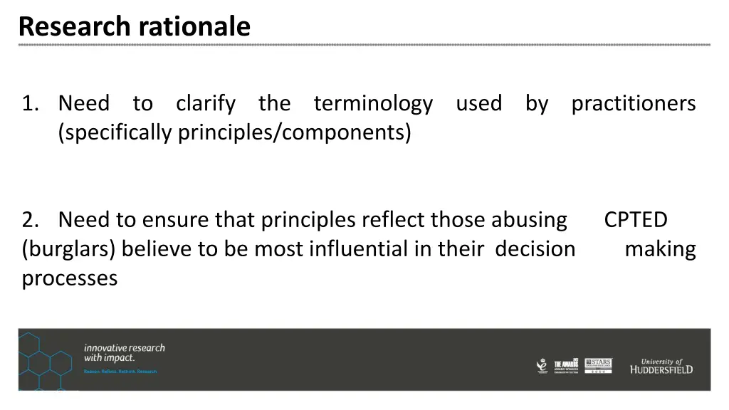 research rationale