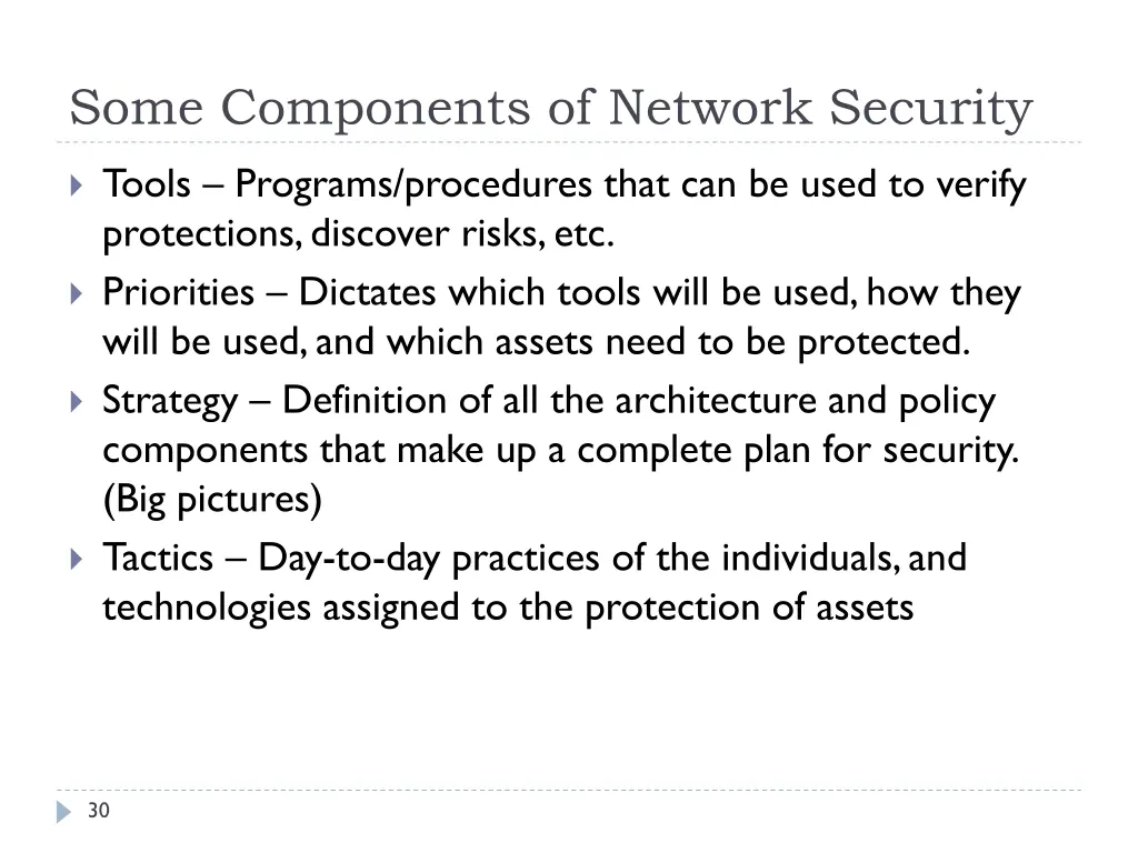 some components of network security 1