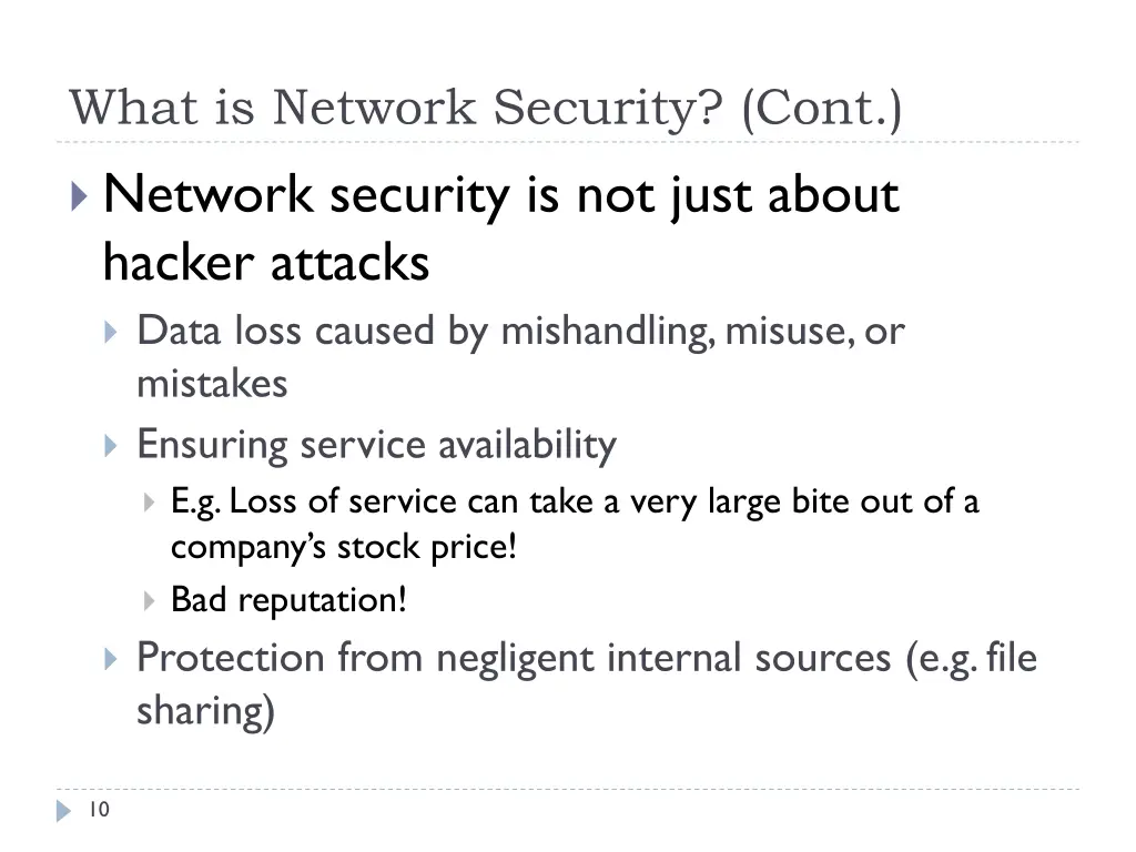 what is network security cont 3