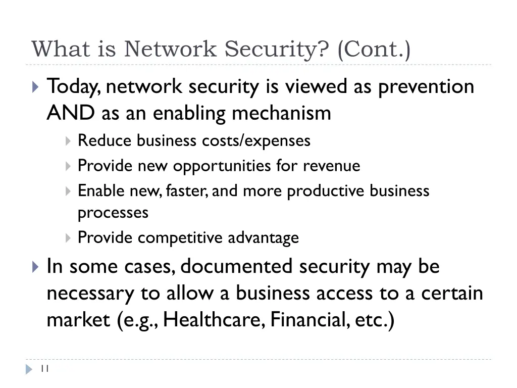 what is network security cont 4