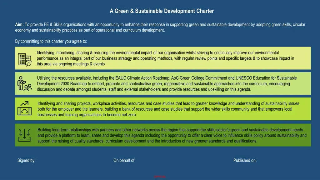 a green sustainable development charter