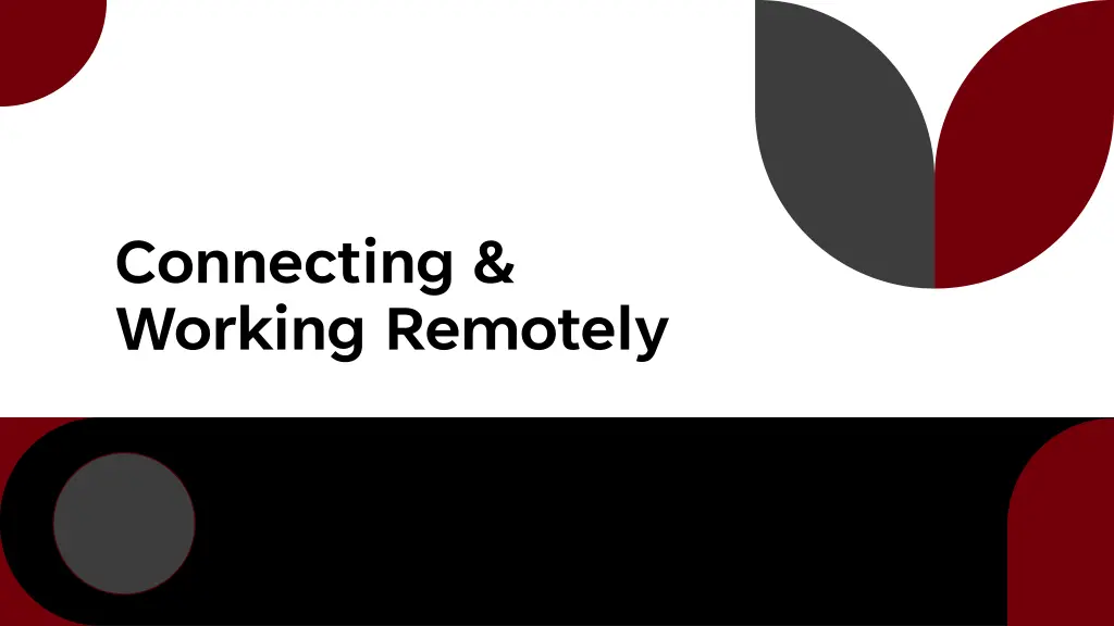 connecting working remotely