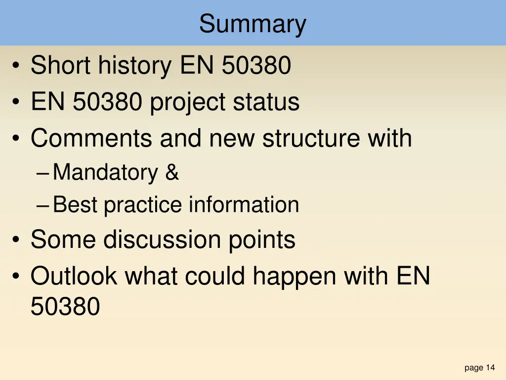 summary