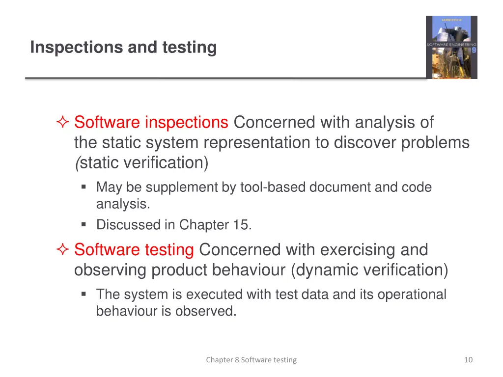 inspections and testing