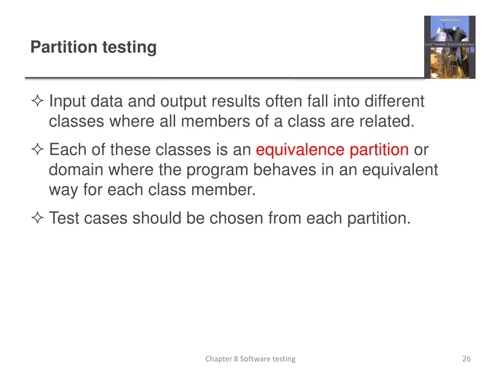 partition testing