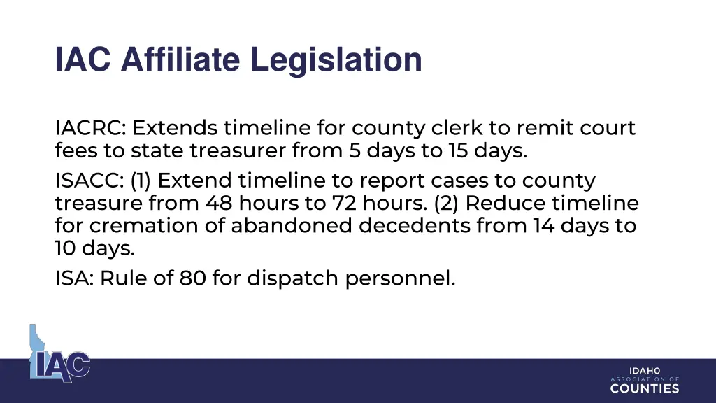iac affiliate legislation
