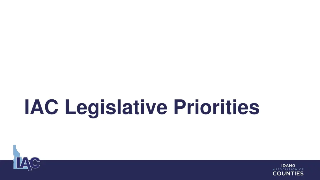 iac legislative priorities