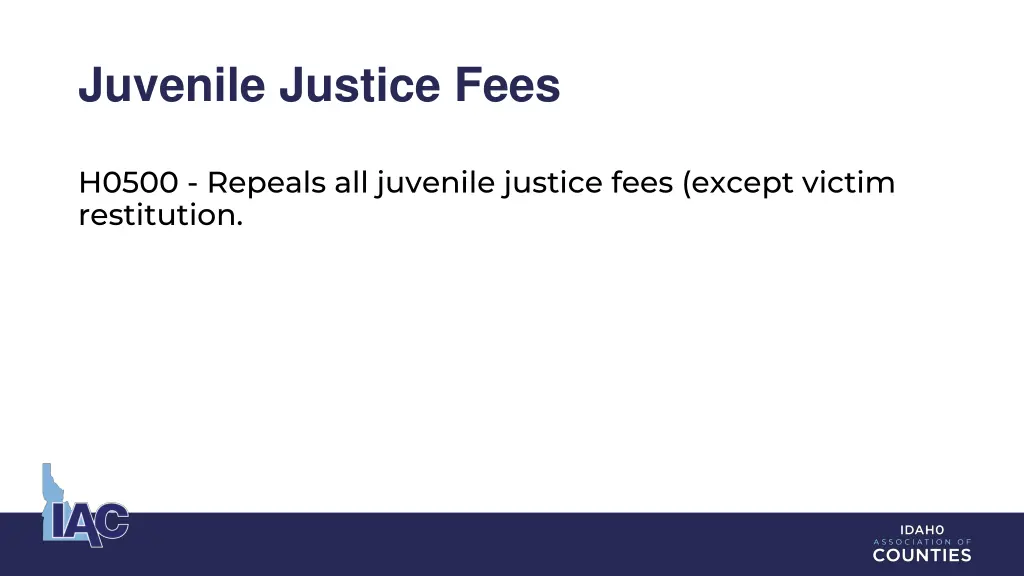 juvenile justice fees
