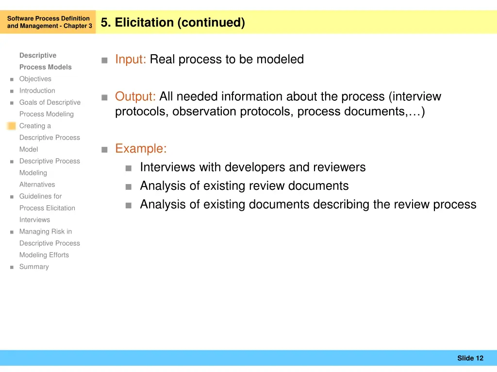 software process definition and management 10