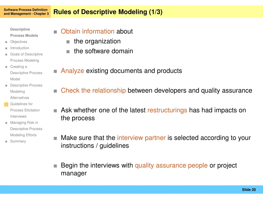 software process definition and management 18